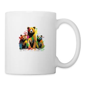Ours Grafitti - Mug blanc - blanc - Droite
