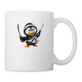 Ninja Pinguin - Tasse - Weiß - Rechts