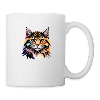 Chaton Maine Coon Chat Propriétaire Chat Mâle - Mug blanc - blanc - Droite