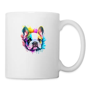 Bouledogue Chiens Propriétaire De Chien Propriétaire De Chien Chien - Mug blanc - blanc - Droite