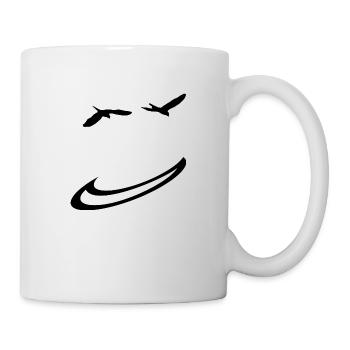Lächle das Leben an - Tasse - Weiß - Rechts