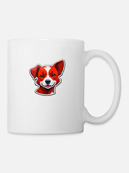 Happy dog - Mug - white