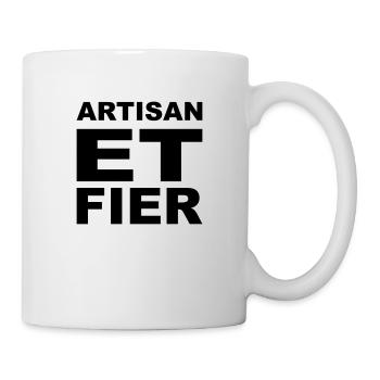 Artisan et Fier - vecto - Mug blanc - blanc - Droite