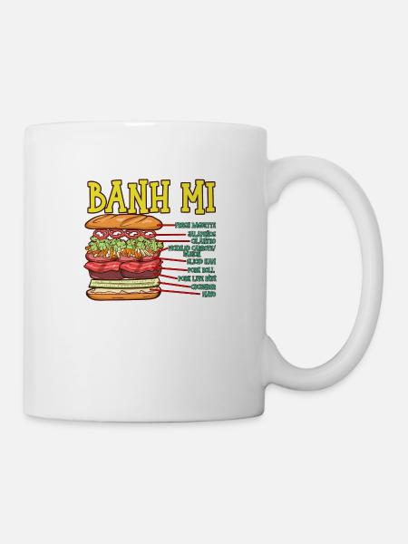 Vietnam Viet Banh Mi pain vietnamien I cadeau - Mug blanc - blanc