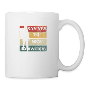 Say yes to new adventure - Mug - white - Right