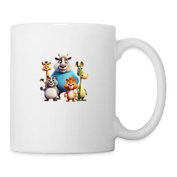 Funny Animals I Funimal Fan Shirt for Kids - Mug - white - Right