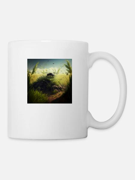 Maulwurfshügel - Tasse - Weiß