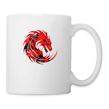 Fantasy Dragon Anime Dragon Head Reptile mythique - Mug blanc - blanc - Droite