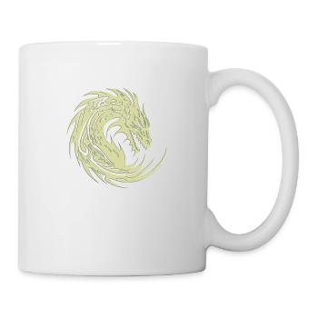 Fantasy Dragon Anime Dragon Head Reptile mythique - Mug blanc - blanc - Droite