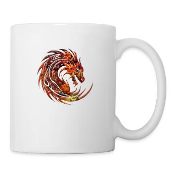 Fantasy Dragon Anime Dragon Head Reptile mythique - Mug blanc - blanc - Droite