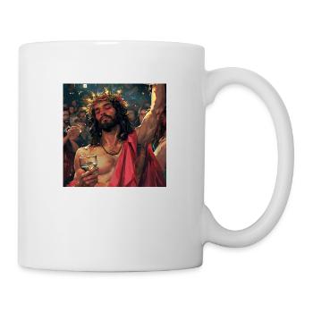Jesus celebrates - Mug - white - Right