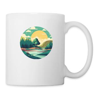 Paysage - Mug blanc - blanc - Droite