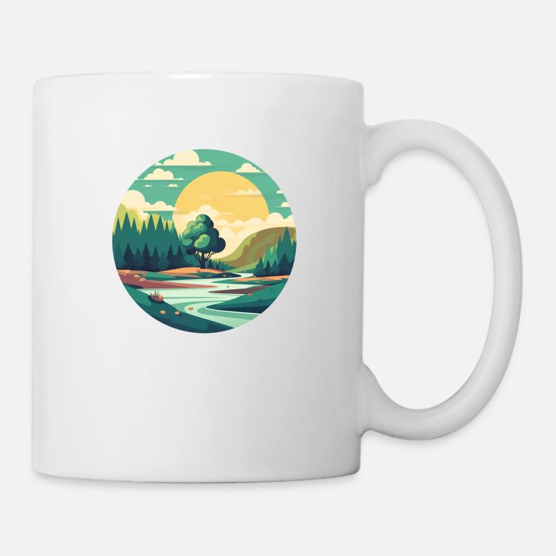 Landscape - Mug - white