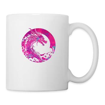 Fantasy Dragon Anime Dragon Head Mythical reptile - Mug - white - Right