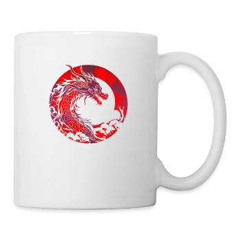 Fantasy Dragon Anime Dragon Head Mythical reptile - Mug - white - Right
