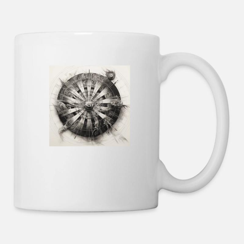 Dartboard Dartscheibe Winkingerschild - Tasse - Weiß