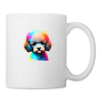Caniche Chien Propriétaire Chien Chiot Chien Amour Caniche Chiot - Mug blanc - blanc - Droite
