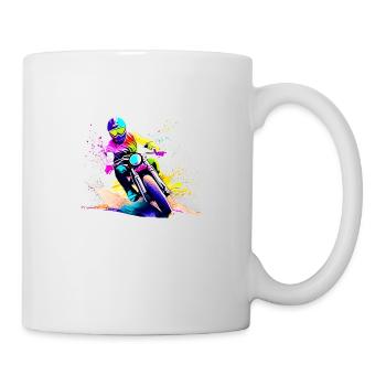 Motorcycle Motorcyclist Motorcross Motorcycle Fan - Mug - white - Right