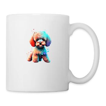 Pudel Hundehalter Hundewelpe Hundeliebe Pudelwelpe - Tasse - Weiß - Rechts