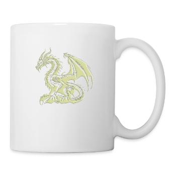 Fantasy Dragon Anime Dragon Head Reptile mythique - Mug blanc - blanc - Droite