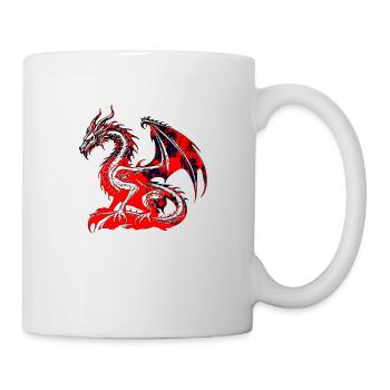Fantasy Dragon Anime Dragon Head Mythical reptile - Mug - white - Right