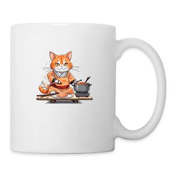 chat sushi 2 - Mug blanc - blanc - Droite
