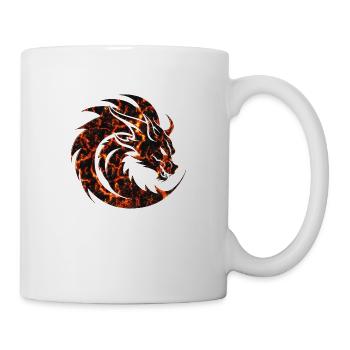 Fantasy Dragon Anime Dragon Head Mythical reptile - Mug - white - Right