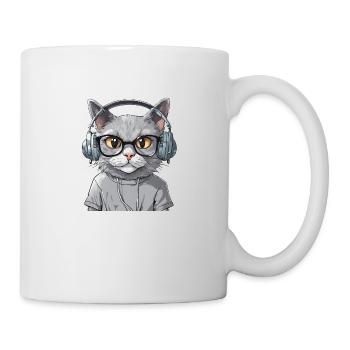 Grey Cat Web Developer - Mug - white - Right
