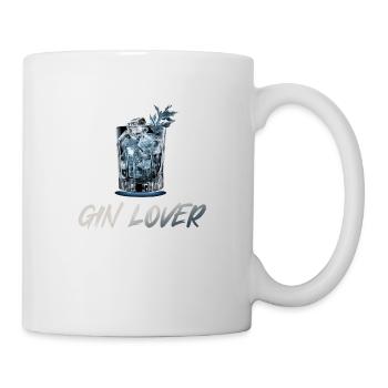 Gin lover a drink is always good - Mug - white - Right