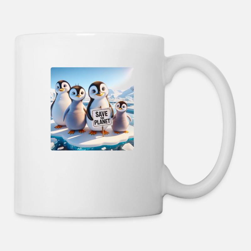 Penguin Family - Mug - white