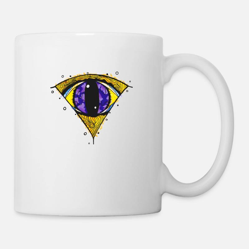 Magic Eye - Watercolor Style - Mug - white