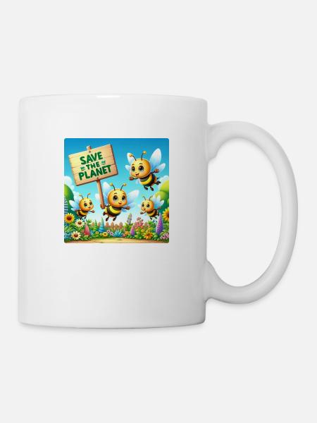 Bienen Familie - Tasse - Weiß