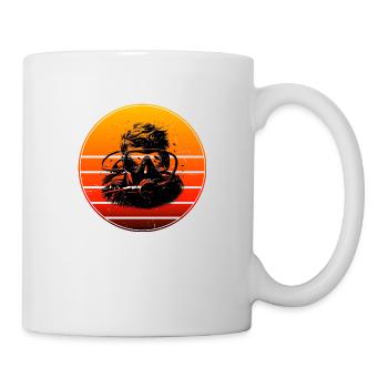 Free Dive Diving Scuba Diver - Mug - white - Right