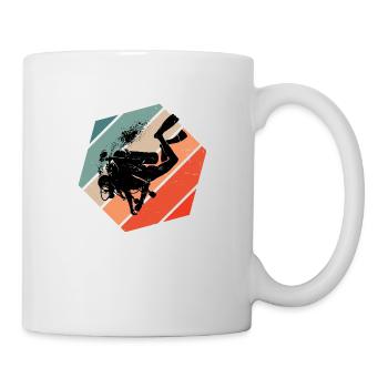 Scuba Taucher Damen Scuba Tauchen Taucher - Tasse - Weiß - Rechts