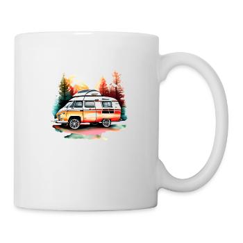 Caravane Tentes Camping-car Camping Camp Cadeau - Mug blanc - blanc - Droite