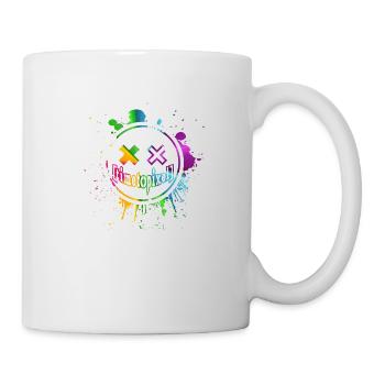 Pixelsmiley - Tasse - Weiß - Rechts