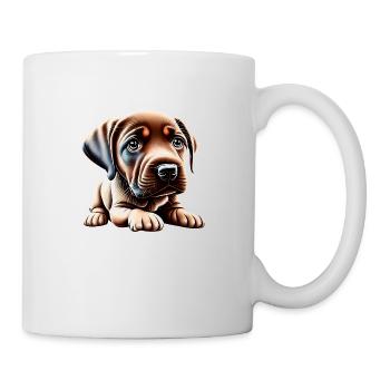 Labrador Propriétaire Chiot Labrador Retriever - Mug blanc - blanc - Droite