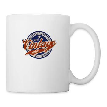 Jahrgang 1966—1966 Jahr Geburtstagsgeschenk - Tasse - Weiß - Rechts