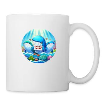 Wal Familie - Tasse - Weiß - Rechts