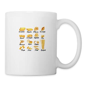 Types Of Pasta Names, Funny Pasta Breeds List 2024 - Mug blanc - blanc - Droite