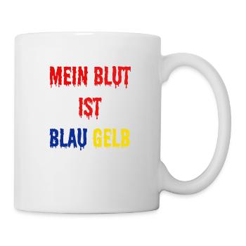 Bllau Gelb Sport Fan - Tasse - Weiß - Rechts