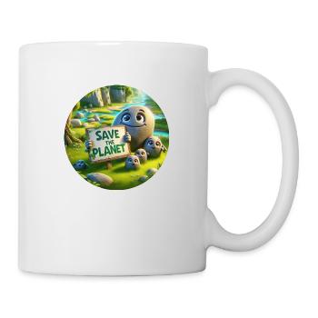 Stein Familie - Tasse - Weiß - Rechts