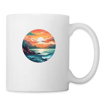Stiller Morgen - Tasse - Weiß - Rechts