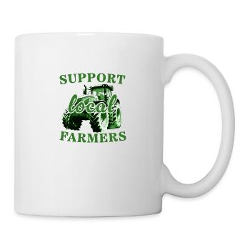 Soutenir les agriculteurs locaux - Mug blanc - blanc - Droite