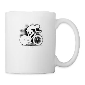 Rennradfahren Rennradfahrer Damen Rennrad - Tasse - Weiß - Rechts