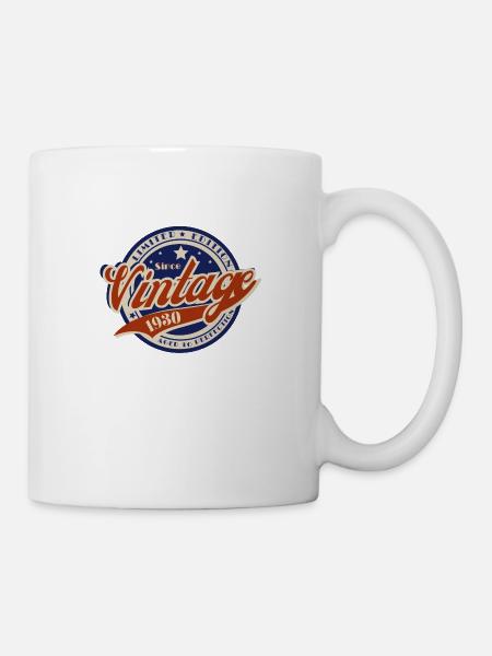 Vintage 1930—cadeau d’anniversaire année 1930 - Mug blanc - blanc