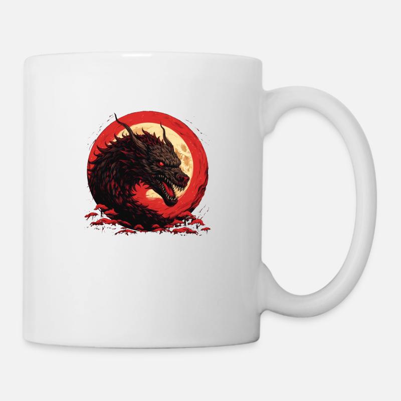 Zorn des Drachen - Tasse - Weiß