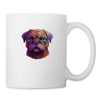 Pug colorful - Mug - white - Right