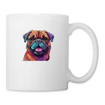 Pug colorful - Mug - white - Right