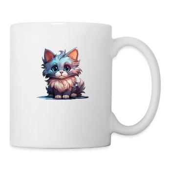 Chat pour enfants - Mug blanc - blanc - Droite